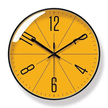Slim Modern Wall Clock with Quiet Quartz Movement