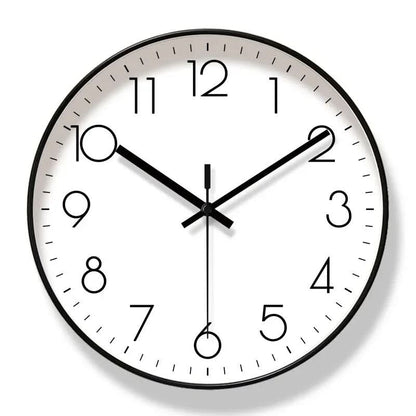 Slim Modern Wall Clock with Quiet Quartz Movement