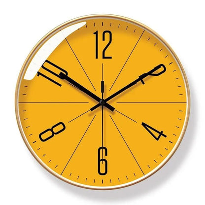 Slim Modern Wall Clock with Quiet Quartz Movement