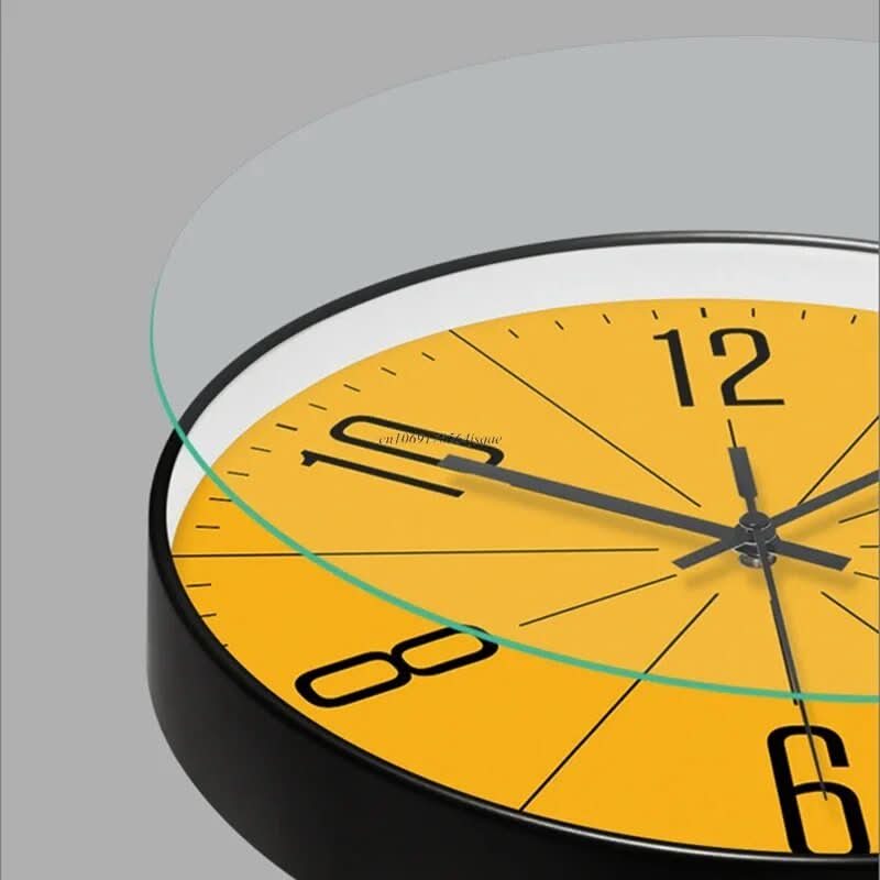 Slim Modern Wall Clock with Quiet Quartz Movement