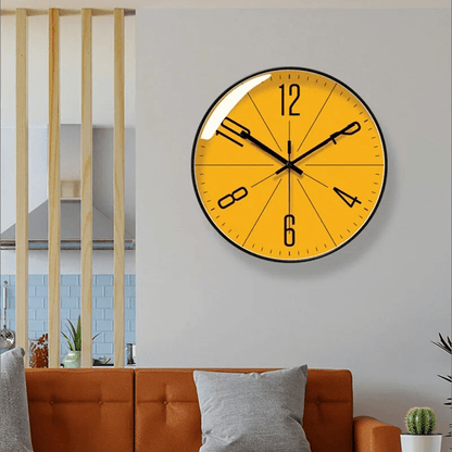 Slim Modern Wall Clock with Quiet Quartz Movement