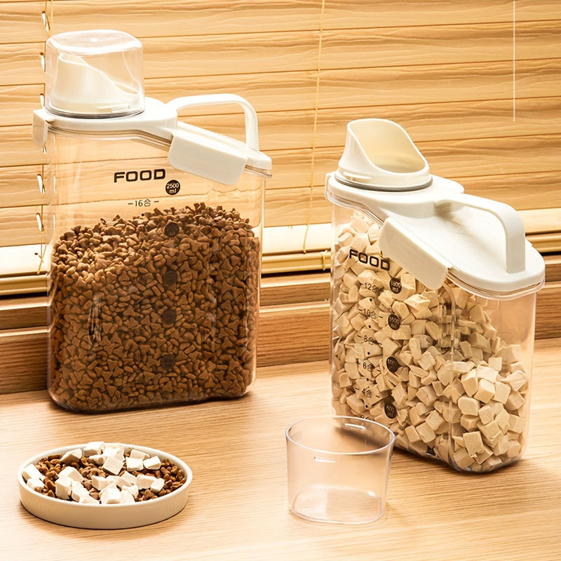 Airtight Pet Food Storage with Measuring Cup