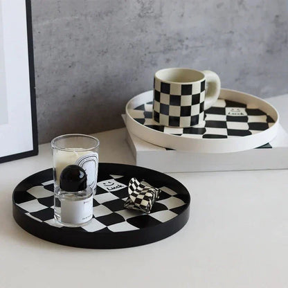 Simple Black Chess Board Storage Box