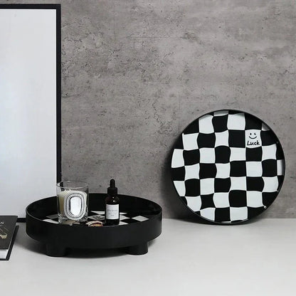 Simple Black Chess Board Storage Box
