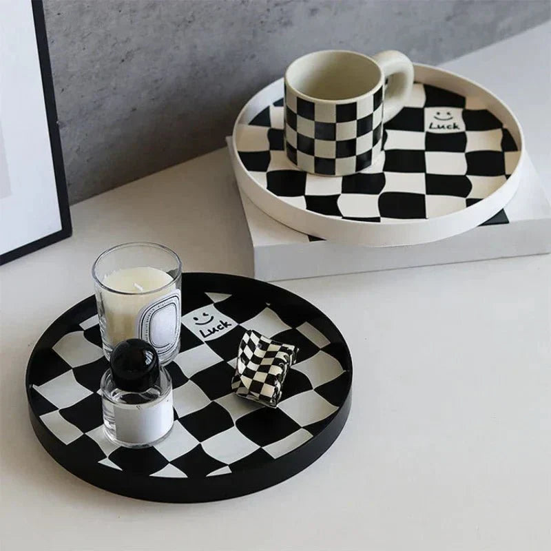 Simple Black Chess Board Storage Box