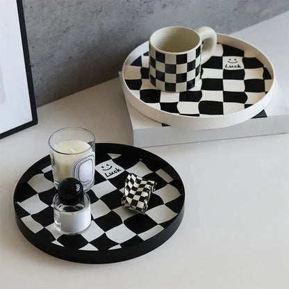 Simple Black Chess Board Storage Box