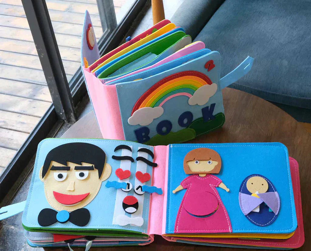 Educational Kids Felt Learning Book Set