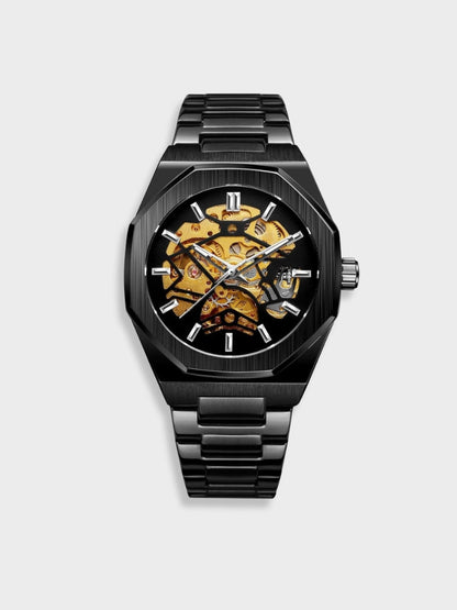 Classic Chronograph Leather Watch - Sophisticated Timepiece