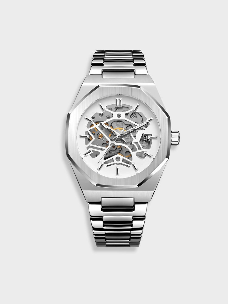 Classic Chronograph Leather Watch - Sophisticated Timepiece