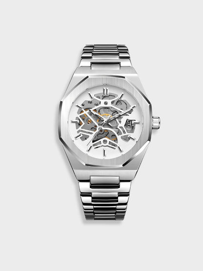 Classic Chronograph Leather Watch - Sophisticated Timepiece