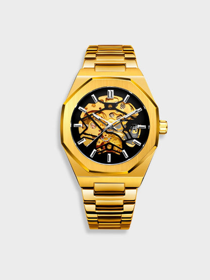 Classic Chronograph Leather Watch - Sophisticated Timepiece