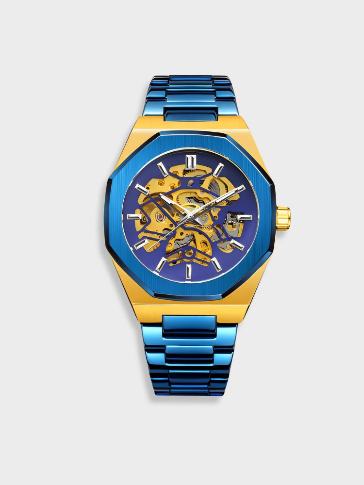 Classic Chronograph Leather Watch - Sophisticated Timepiece