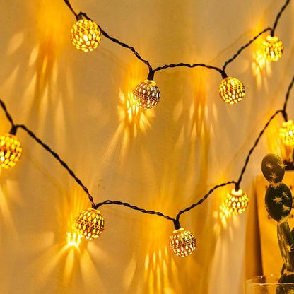 Colorful Outdoor Solar Powered String Lights