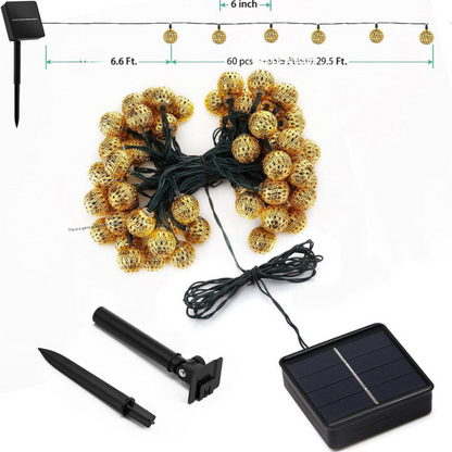Colorful Outdoor Solar Powered String Lights