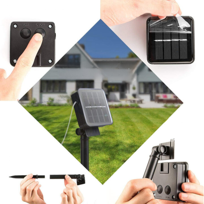 Colorful Outdoor Solar Powered String Lights
