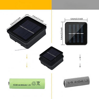 Colorful Outdoor Solar Powered String Lights