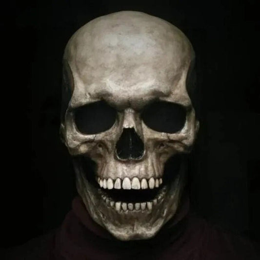 Spooky Skull Latex Full Face Mask Costume - Befez