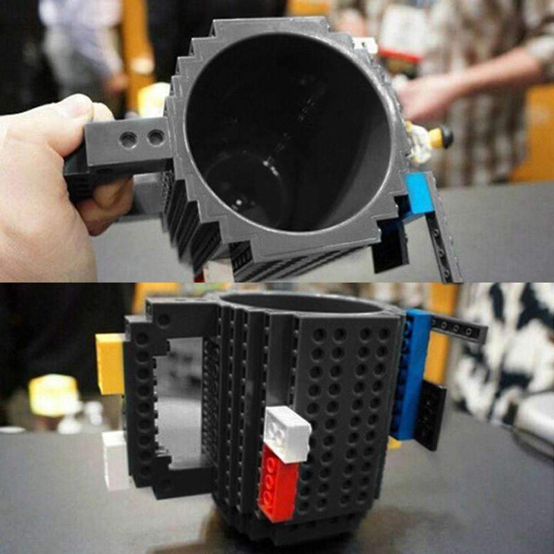 Stackable Brick Design Coffee Mug