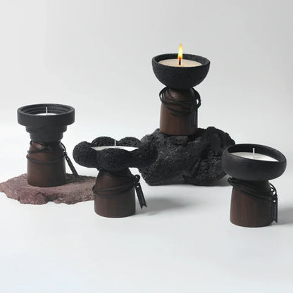 Warm Glow Metal Candle Holder