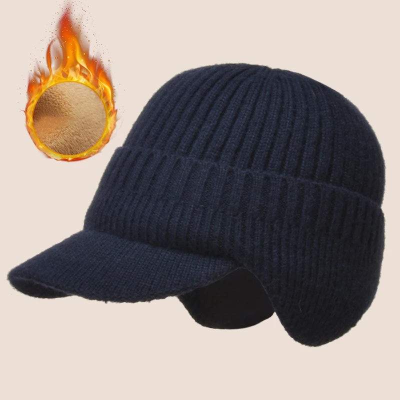 Warm Men's Fleece Winter Beanie Hat