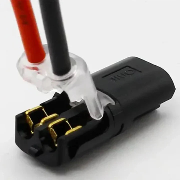 Secure Locking Double Wire Push Connectors