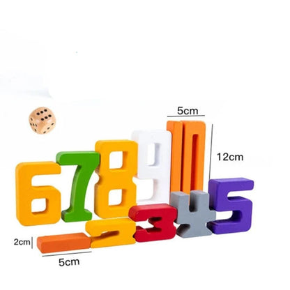 Educational Number Stacking Stone Toy