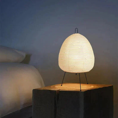 Traditional Japanese Paper Table Lamp