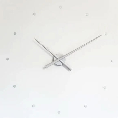 Simple Large Black Wooden Wall Clock 40cm