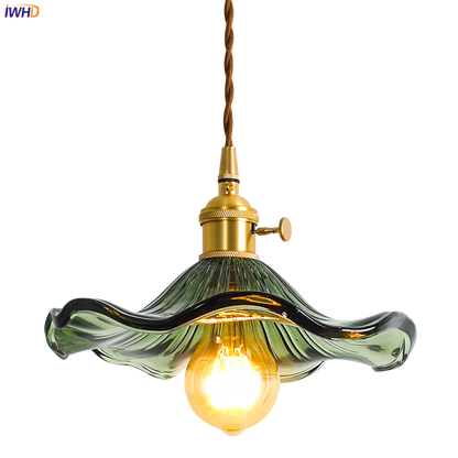 Stylish Glass Copper Pendant Light Fixture