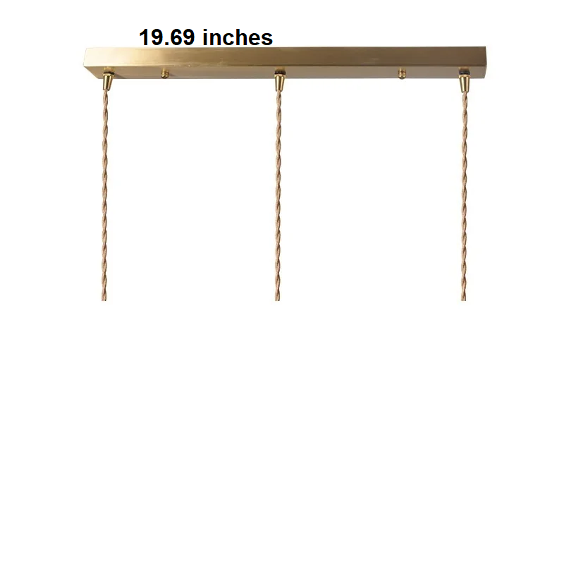 Stylish Glass Copper Pendant Light Fixture