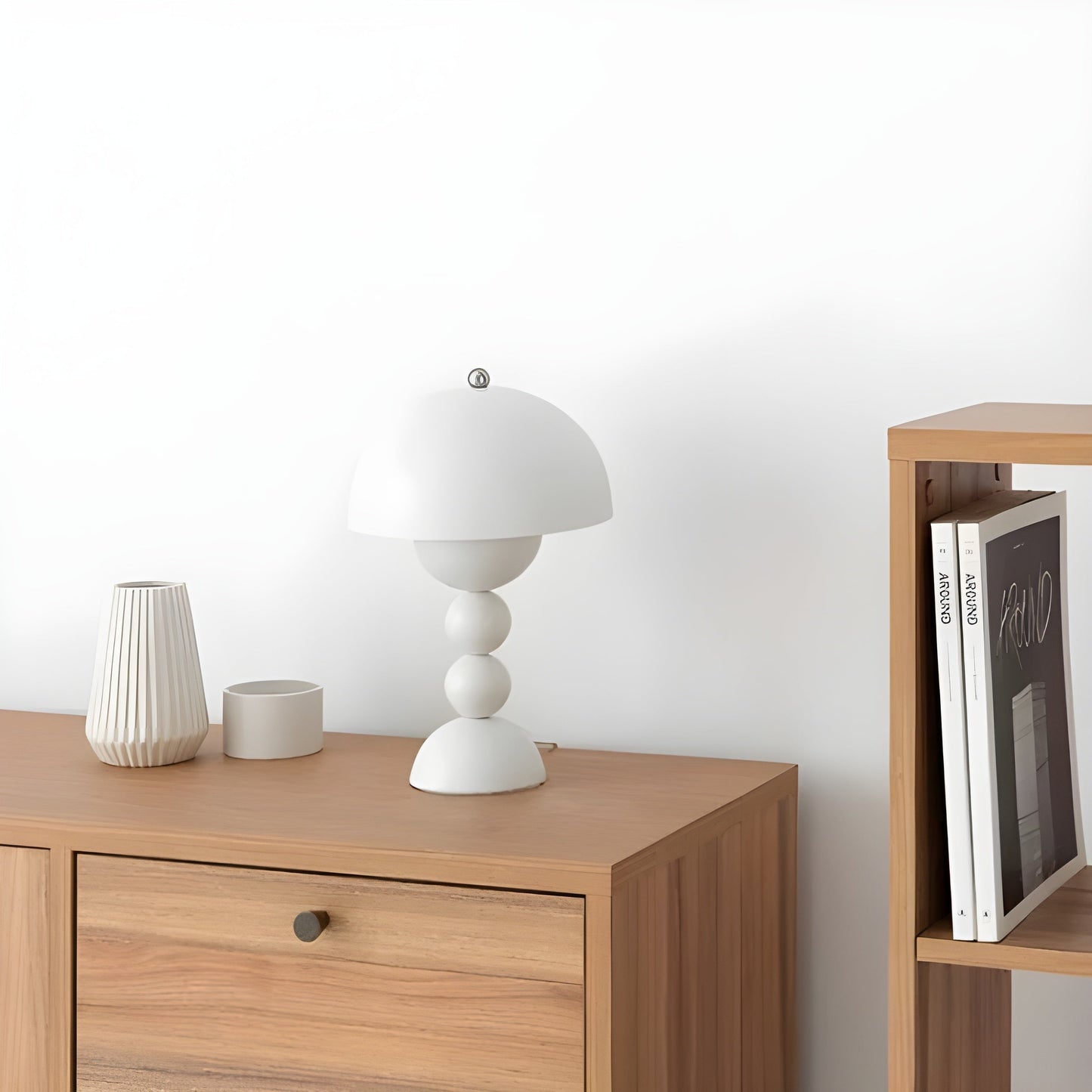 Simple White LED Desk Lamp with Dimmer