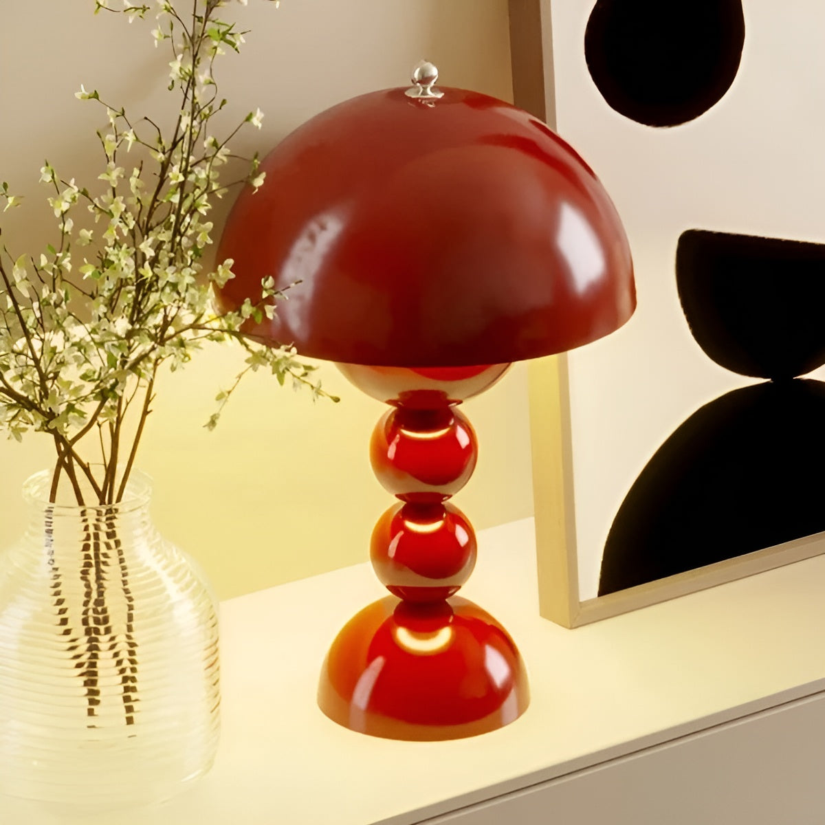 Simple White LED Desk Lamp with Dimmer