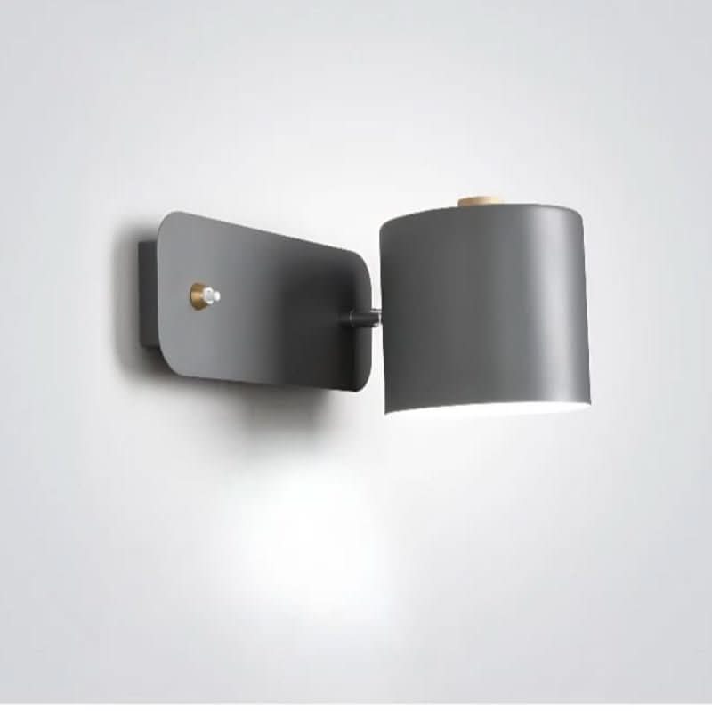 Simple White LED Wall Lamp with On/Off Switch