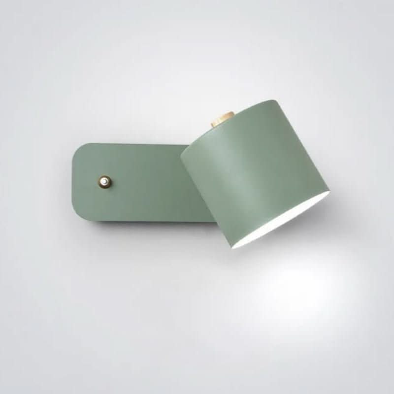 Simple White LED Wall Lamp with On/Off Switch