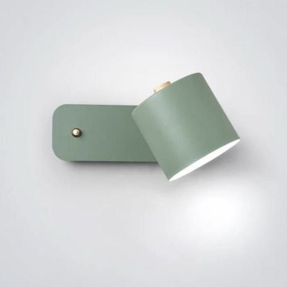 Simple White LED Wall Lamp with On/Off Switch