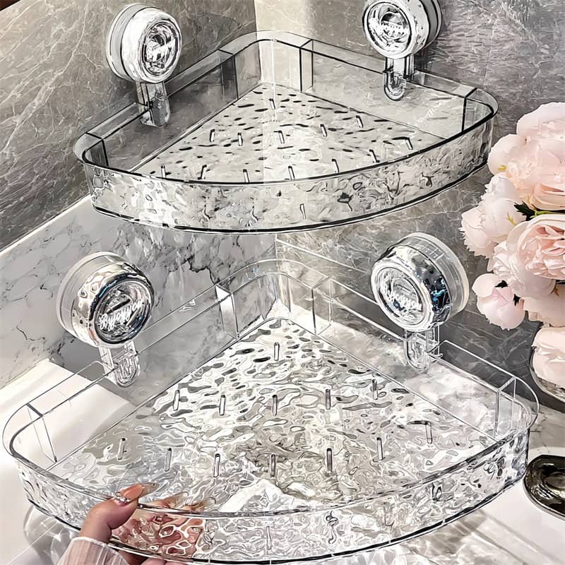Easy Install Suction Wall Shelf Organizer