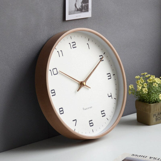 Quiet Wooden Wall Clock with Modern Nordic Style - Befez