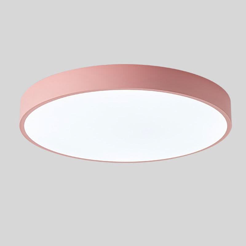 Scandinavian Wood LED Ceiling Lamp – Round Design