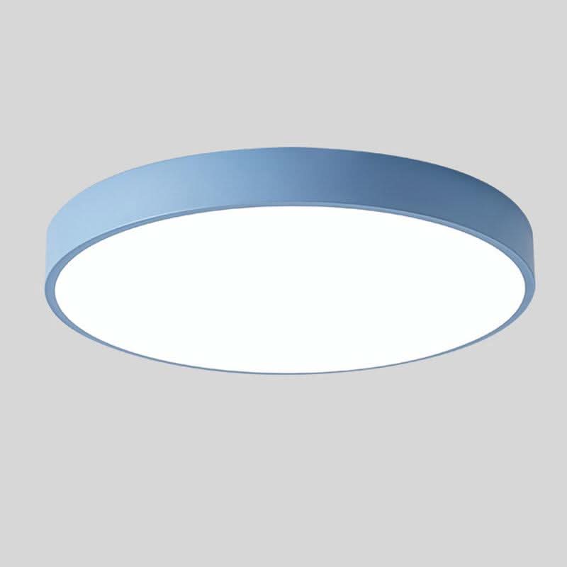 Scandinavian Wood LED Ceiling Lamp – Round Design
