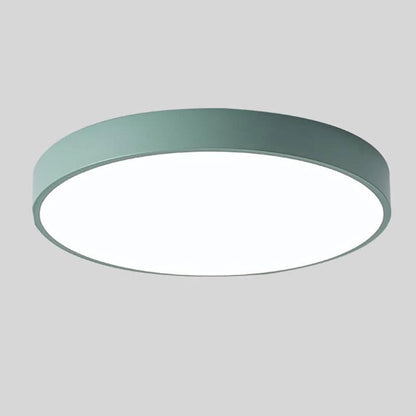 Scandinavian Wood LED Ceiling Lamp – Round Design
