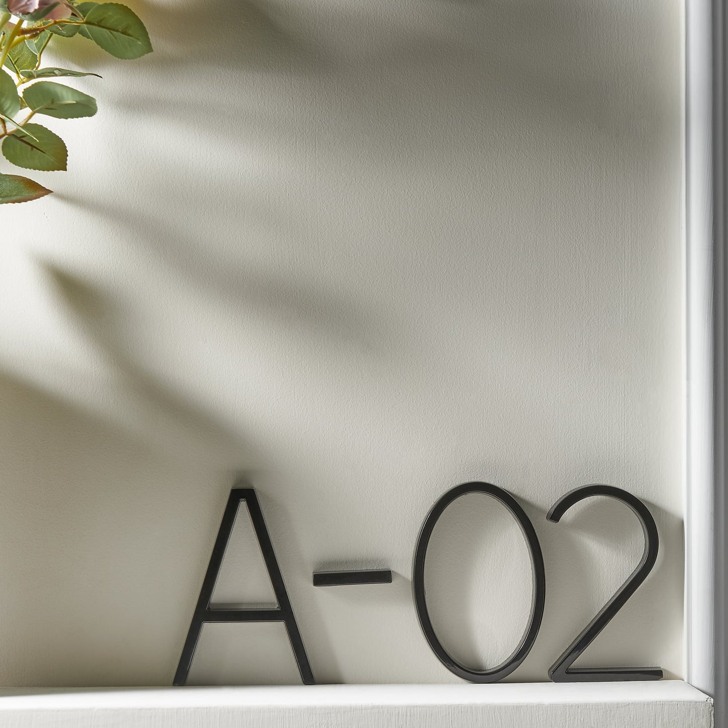 Befez | Contemporary Black Aluminum House Number Sign