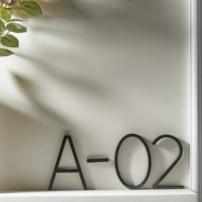 Befez | Contemporary Black Aluminum House Number Sign