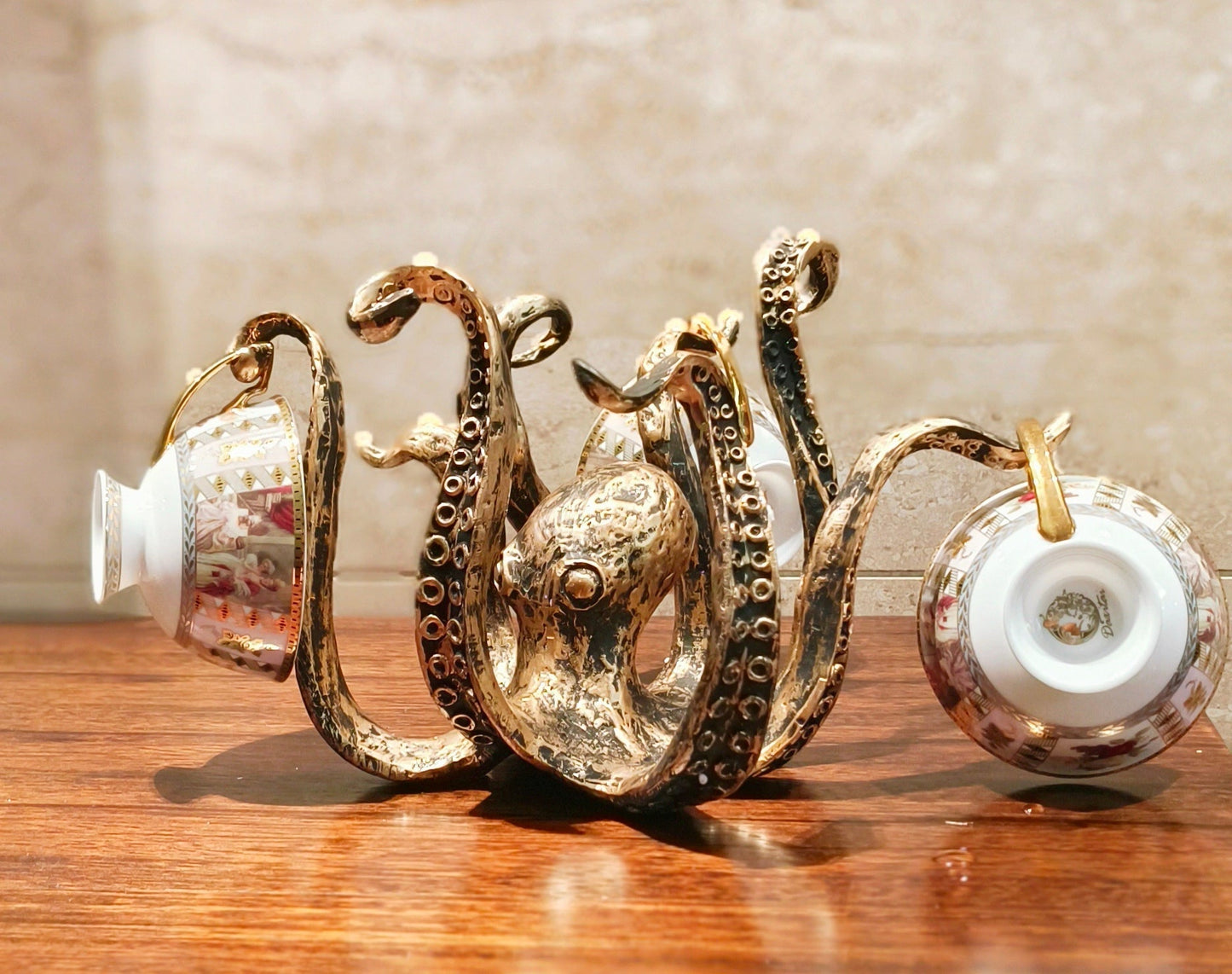 Colorful Octopus Pattern Ceramic Snack Bowl