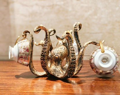 Colorful Octopus Pattern Ceramic Snack Bowl