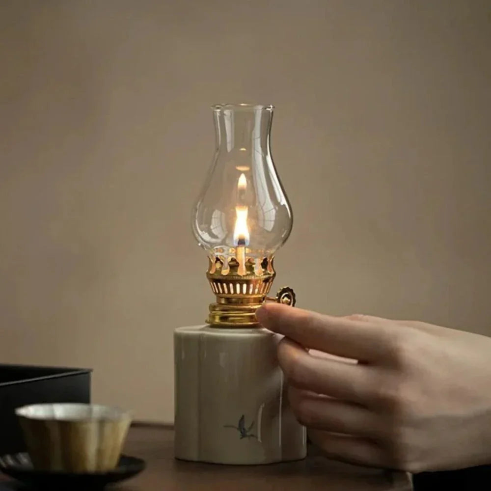 Classic Bronze Table Lantern