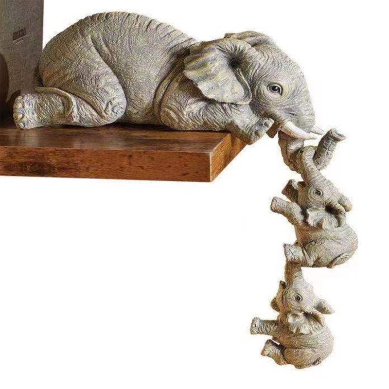 Stylish Elephant Figurine Home Decor - Befez