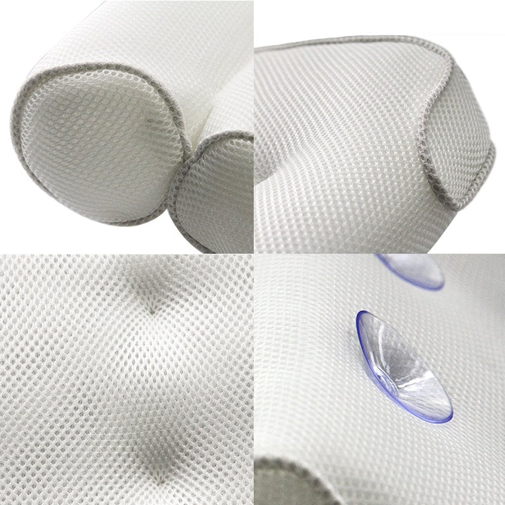 Comfortable Bath Pillow with Suction Cups