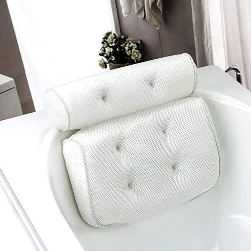 Comfortable Bath Pillow with Suction Cups