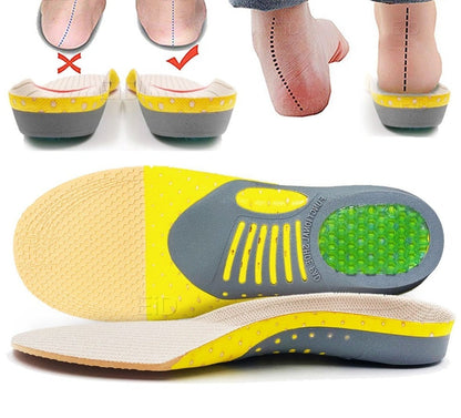 Comfortable Arch Support Gel Insoles for Foot Pain Relief