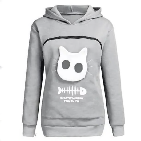 Cozy Cat Sweatshirt with Pocket